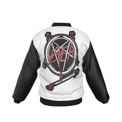 Slayer Mens Bomber Jacket Black