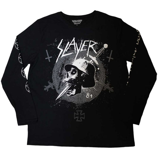 Slayer Dagger Skull Long Sleeve T Shirt Officially Licensed