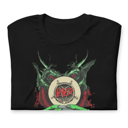 Slayer Demon Hands Vintage Jumbo Print Officially Licensed Mens T Shirt Black