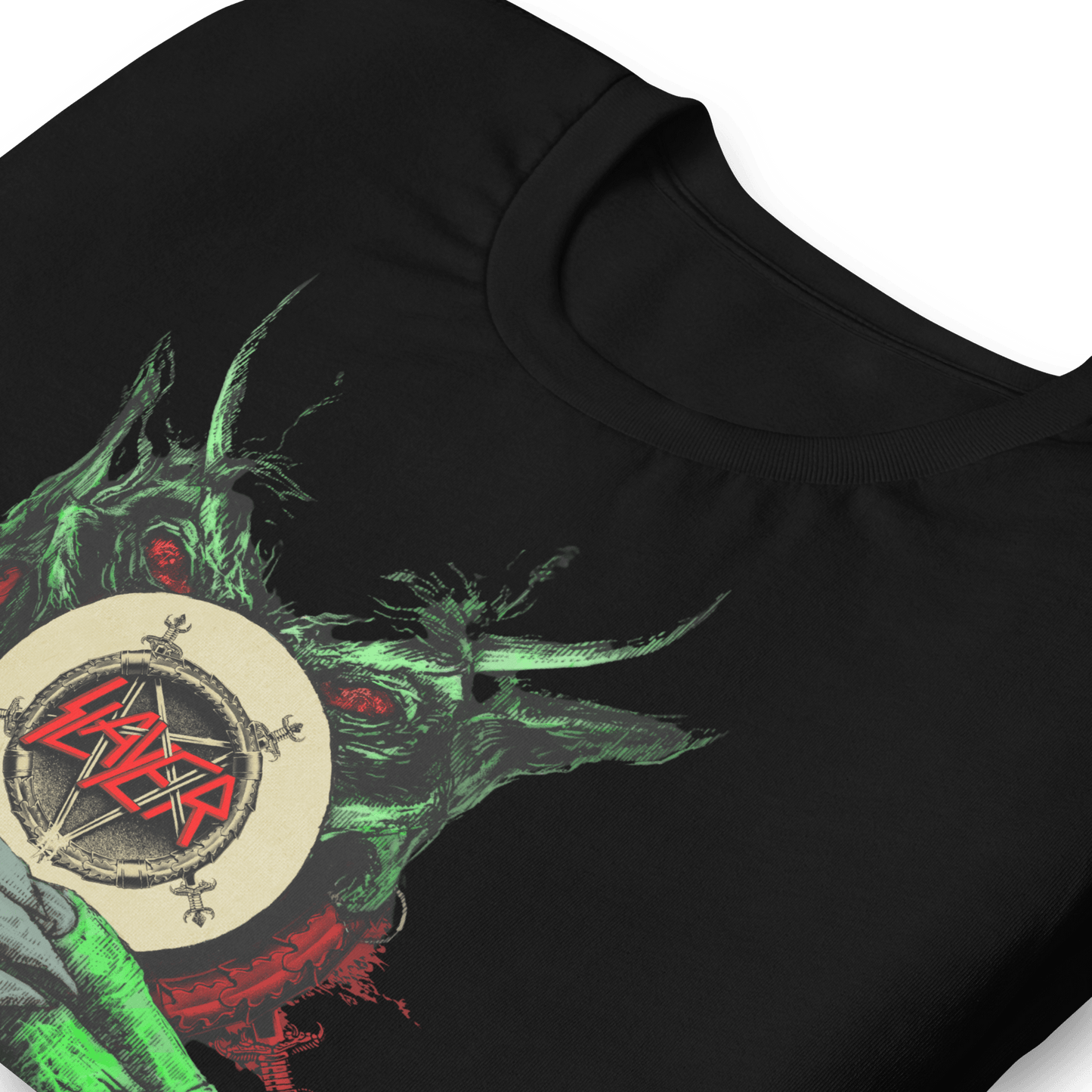 Slayer Demon Hands Vintage Jumbo Print Officially Licensed Mens T Shirt Black