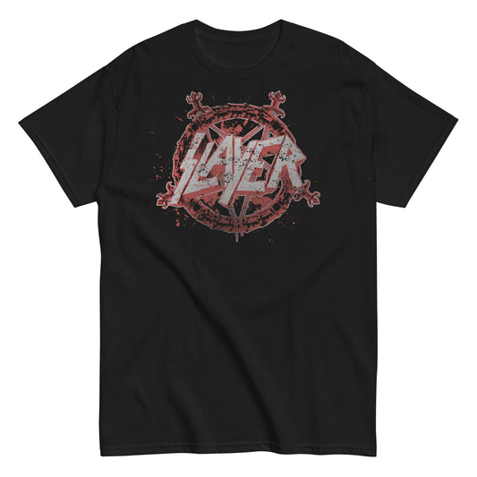 Slayer Drip Logo Mens T Shirt Black