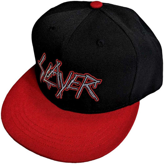 Slayer Dripping Logo Outline Officially Licensed Hat Black Red