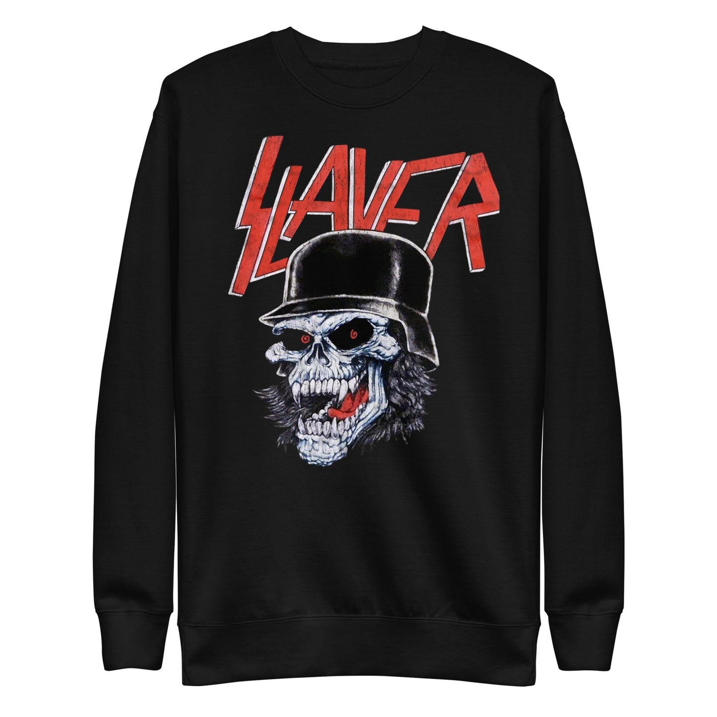 Slayer Helmet Skull Mens Sweatshirt Black