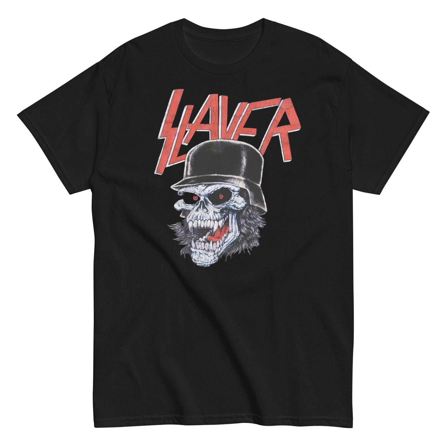 Slayer Helmet Skull Mens T Shirt Black