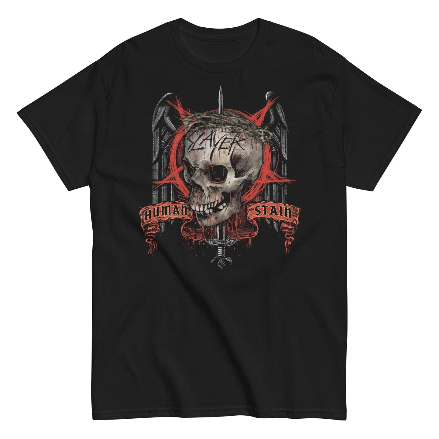 Slayer Human Stain Mens T Shirt Black