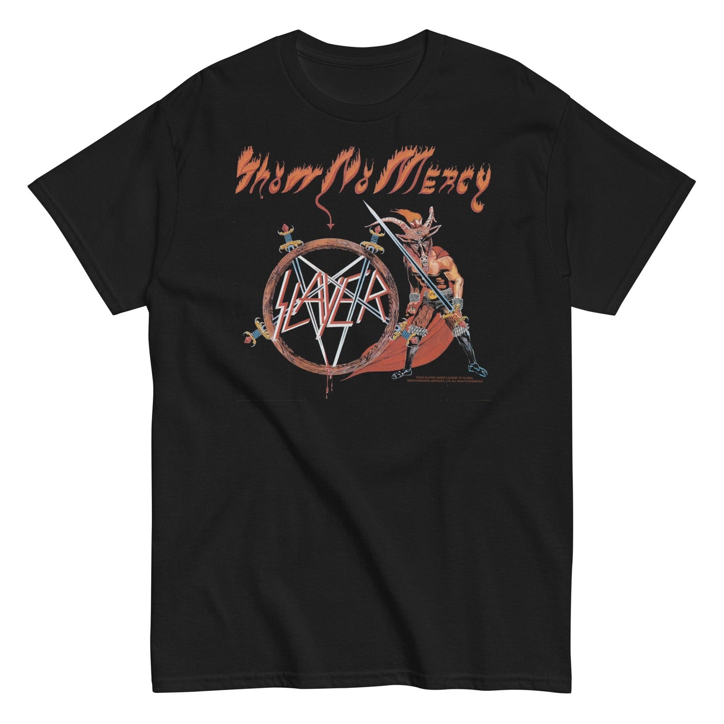 Slayer Mercy Sword Mens T Shirt Black