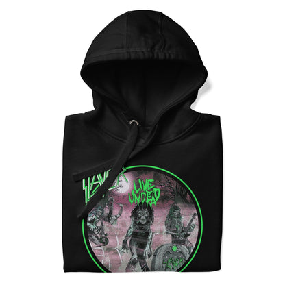 Slayer Neon Green Undead Classic Mens Hoodie Black