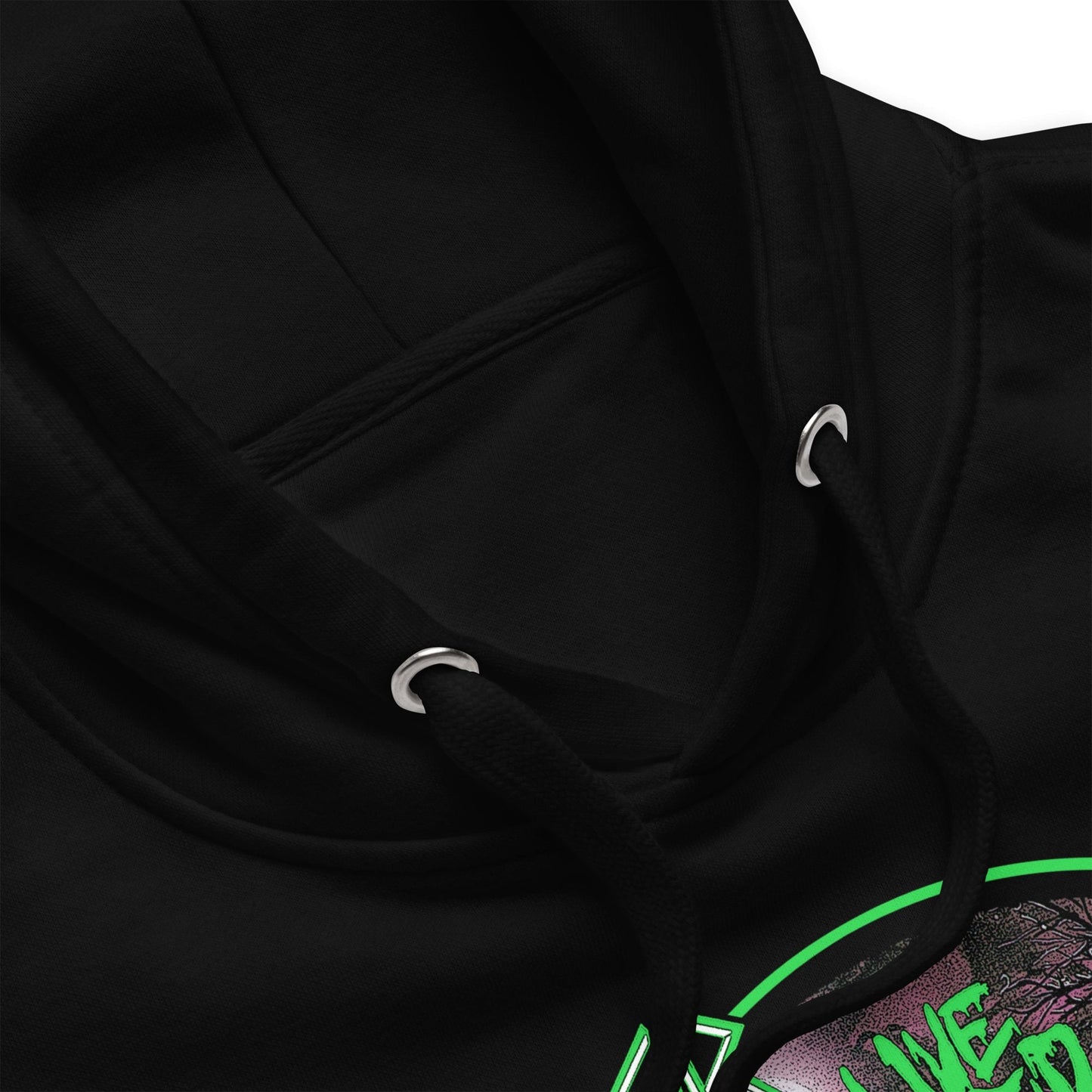 Slayer Neon Green Undead Classic Mens Hoodie Black