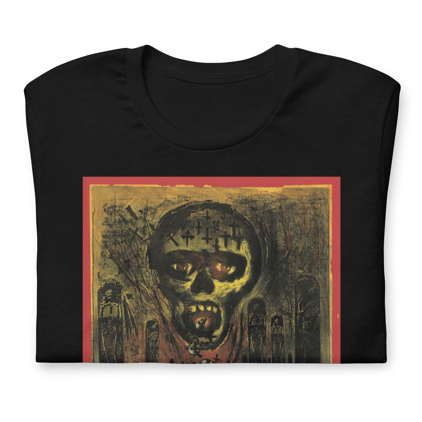 Slayer Painted Skull Officially Licensed Mens T Shirt Black