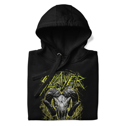 Slayer Ram Horns Classic Mens Hoodie Black