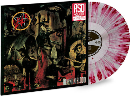 SLAYER  Reign In Blood RSD Clear Red Splatter Vinyl Record