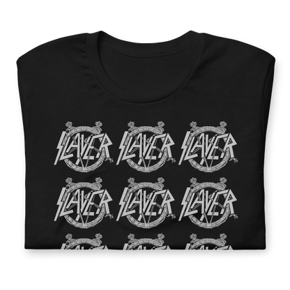 Slayer Repeat Logo Officially Licensed Mens T Shirt Black