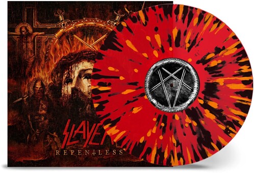 Repentless - Transparent Red W/ Orange & Black Splatter Vinyl Record