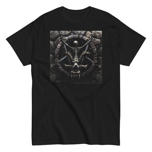 Slayer Skeleton Pentagram Mens T Shirt Black