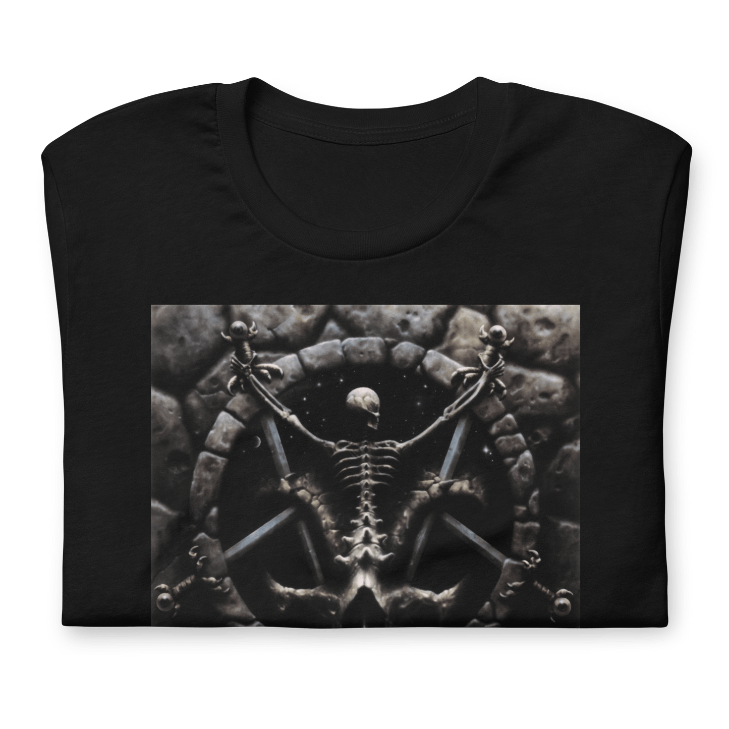 Slayer Skeleton Pentagram Officially Licensed Mens T Shirt Black