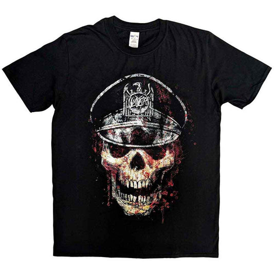 SLAYER Skull Hat Mens T Shirt Officially Licensed