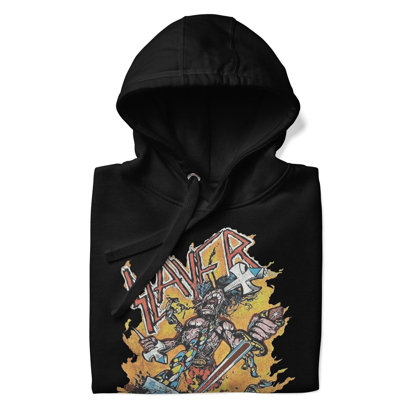 Slayer Slain by the Sword Classic Mens Officially Licensed Hoodie Black