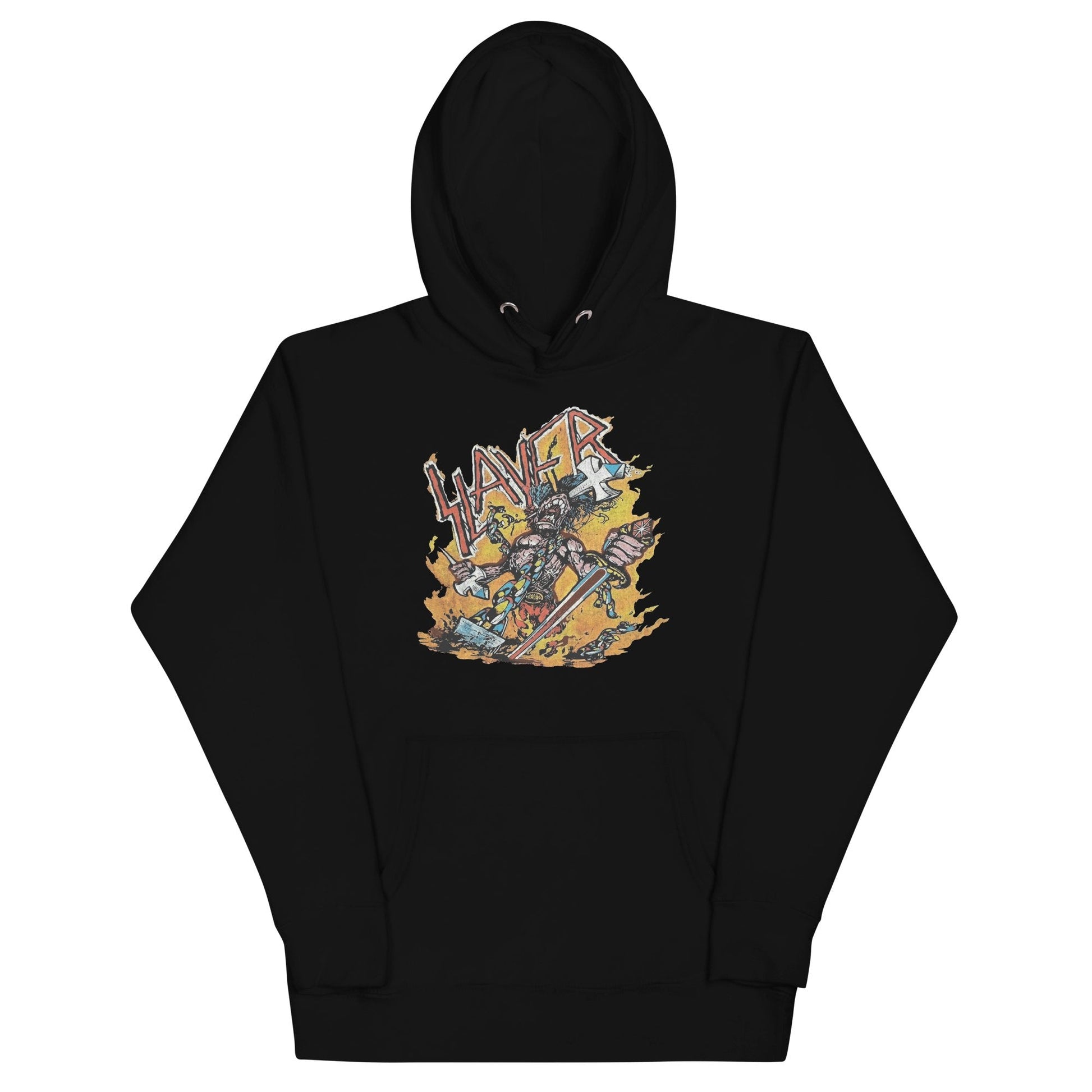 Slayer Slain by the Sword Classic Mens Officially Licensed Hoodie Black