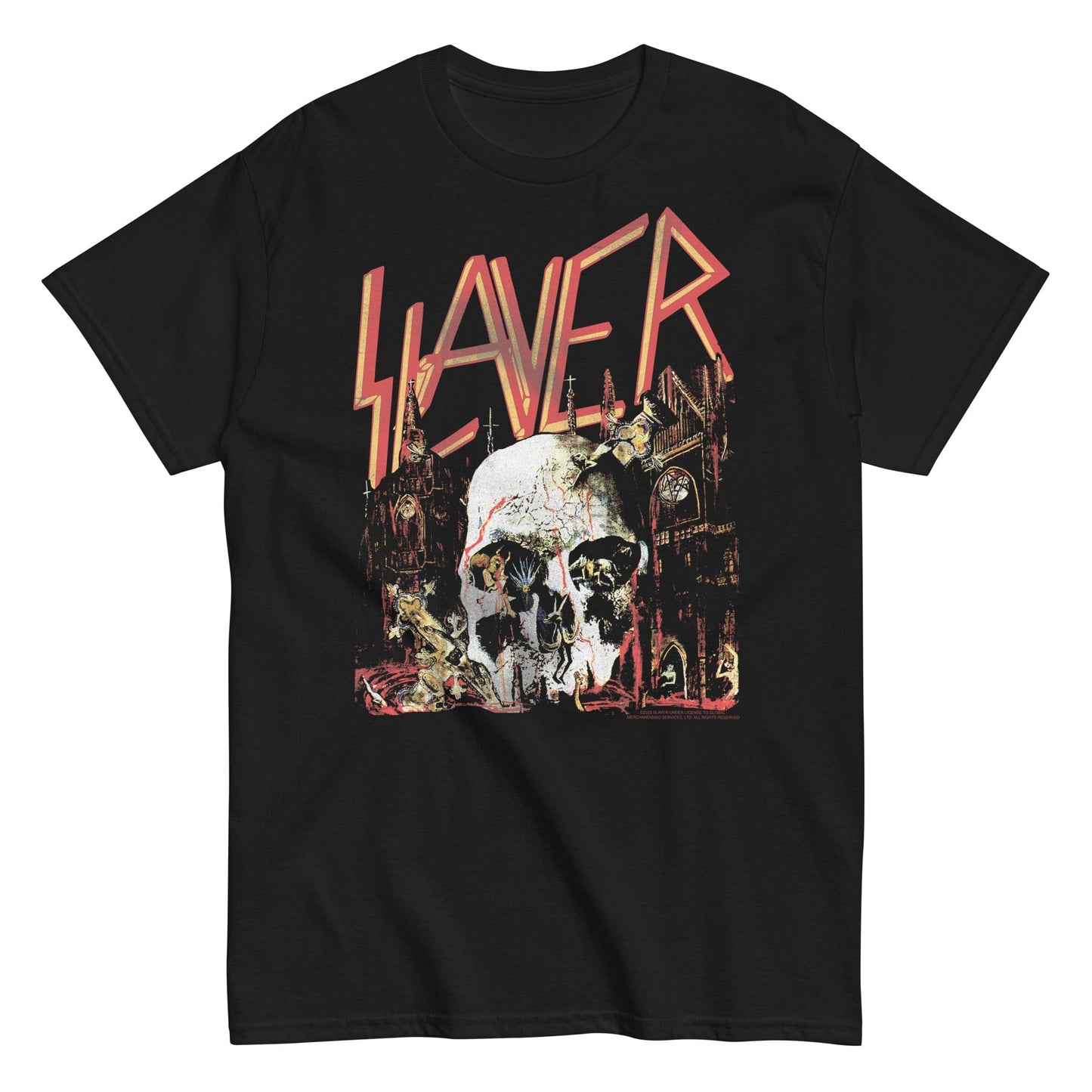 Slayer South Skull Mens T Shirt Black