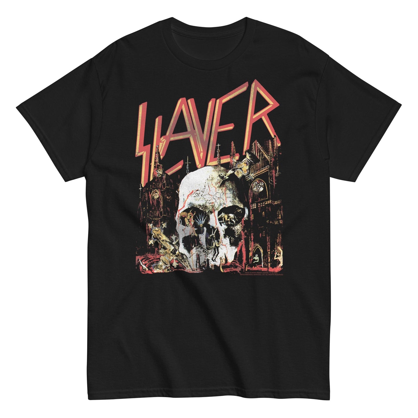 Slayer South Skull Officially Licensed Mens T Shirt Black