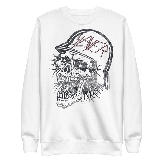 Slayer Stamped Skull Mens Sweatshirt Black