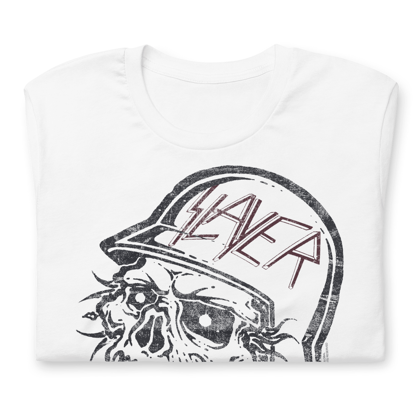 Slayer Stamped Skull Officially Licensed Mens T Shirt Black