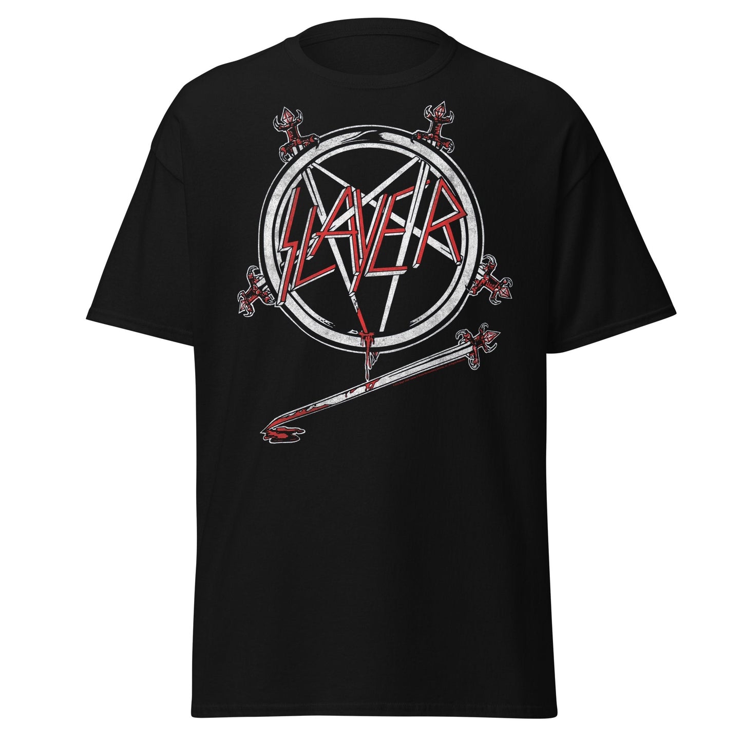 Slayer Sword Logo Jumbo Print Mens T Shirt Black