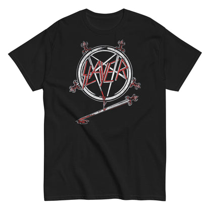 Slayer Sword Logo Officially Licensed Mens T Shirt Black