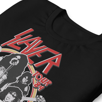Slayer Tour '84 Officially Licensed Mens T Shirt Black