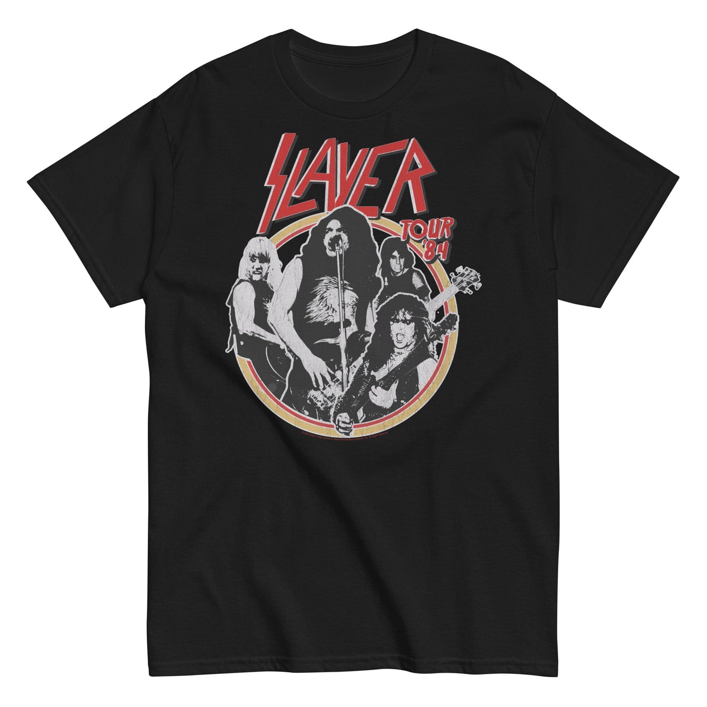 Slayer Tour '84 Mens T Shirt Black