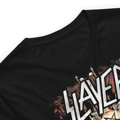 Slayer Triple Skull Officially Licensed Mens T Shirt Black