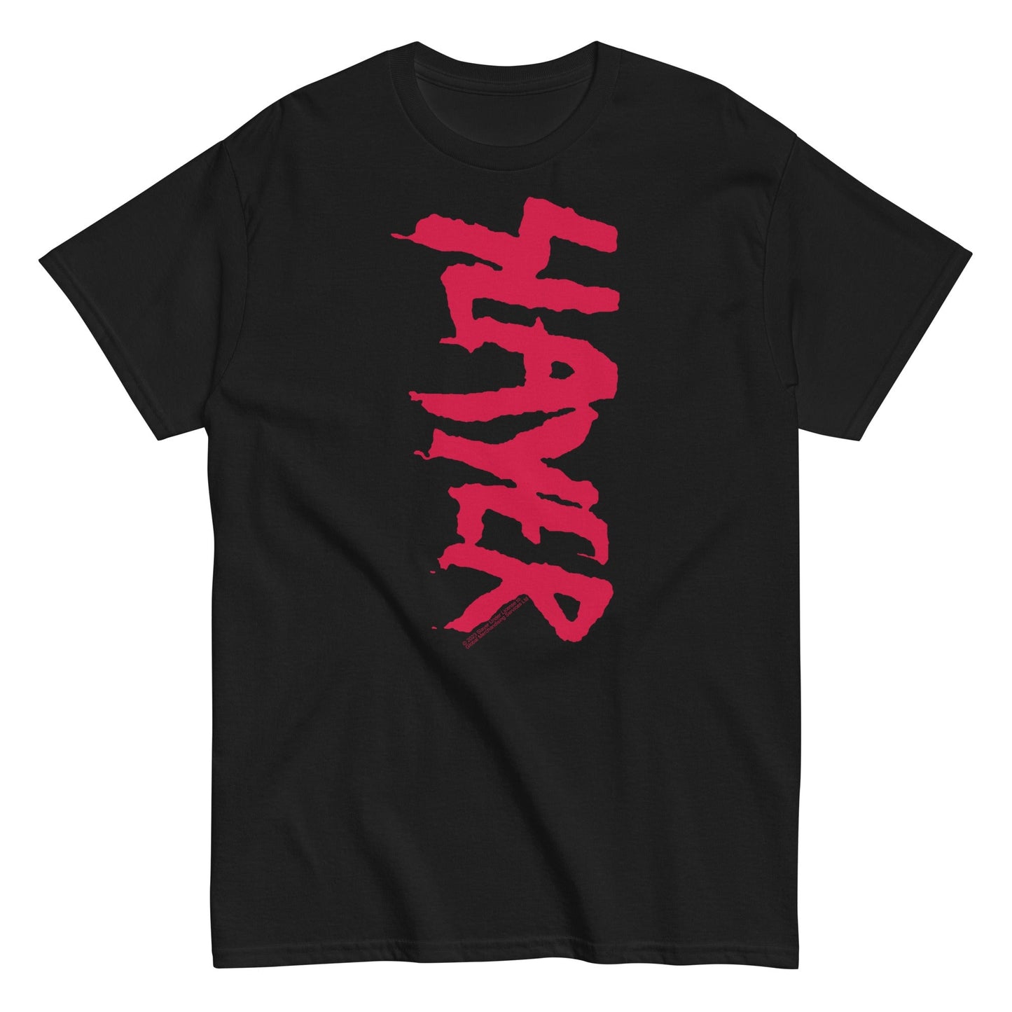 Slayer Vertical Logo Mens T Shirt Black