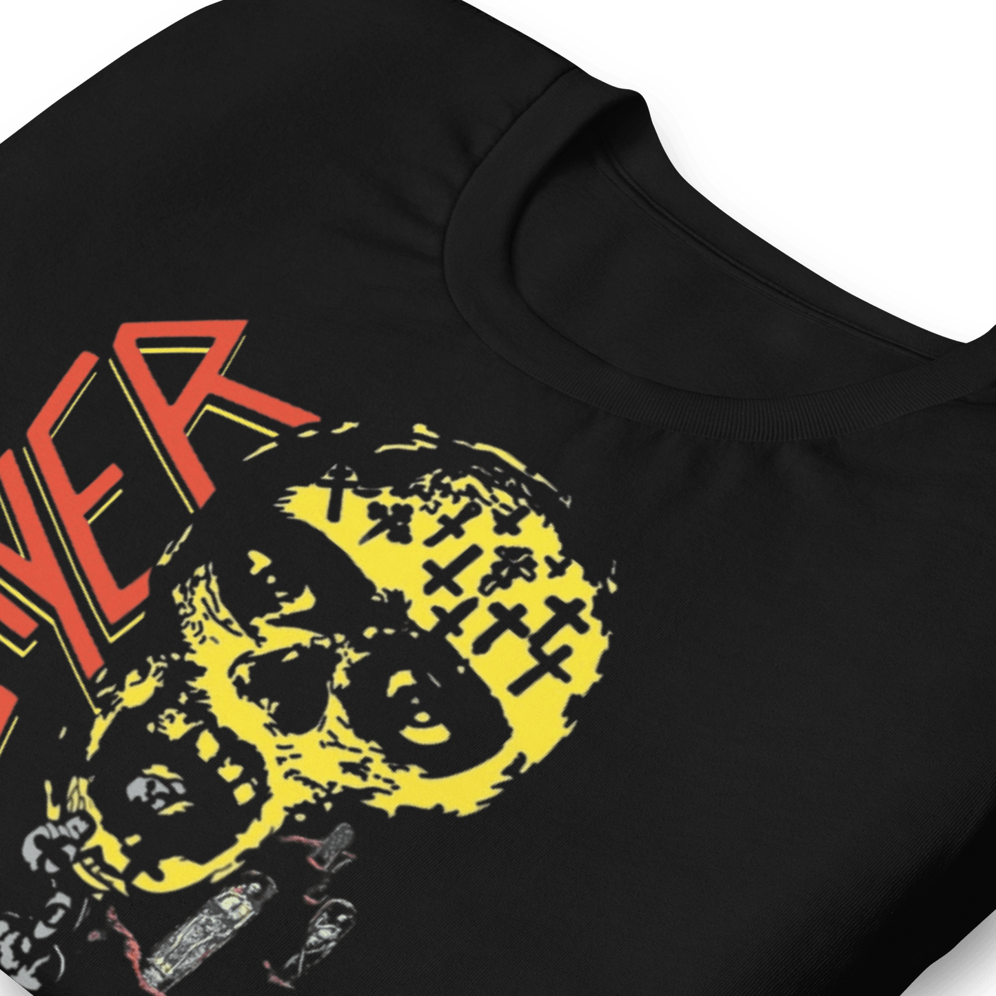 Slayer Vintage 1990 Season's In the Abyss Jumbo Print Officially Licensed Mens T Shirt Black