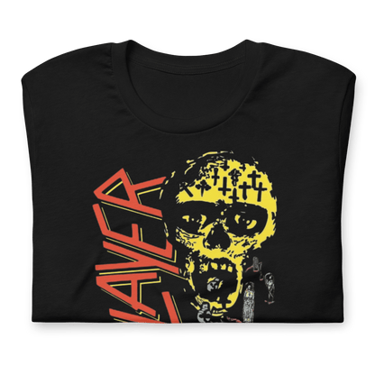 Slayer Vintage 1990 Season's In the Abyss Jumbo Print Officially Licensed Mens T Shirt Black