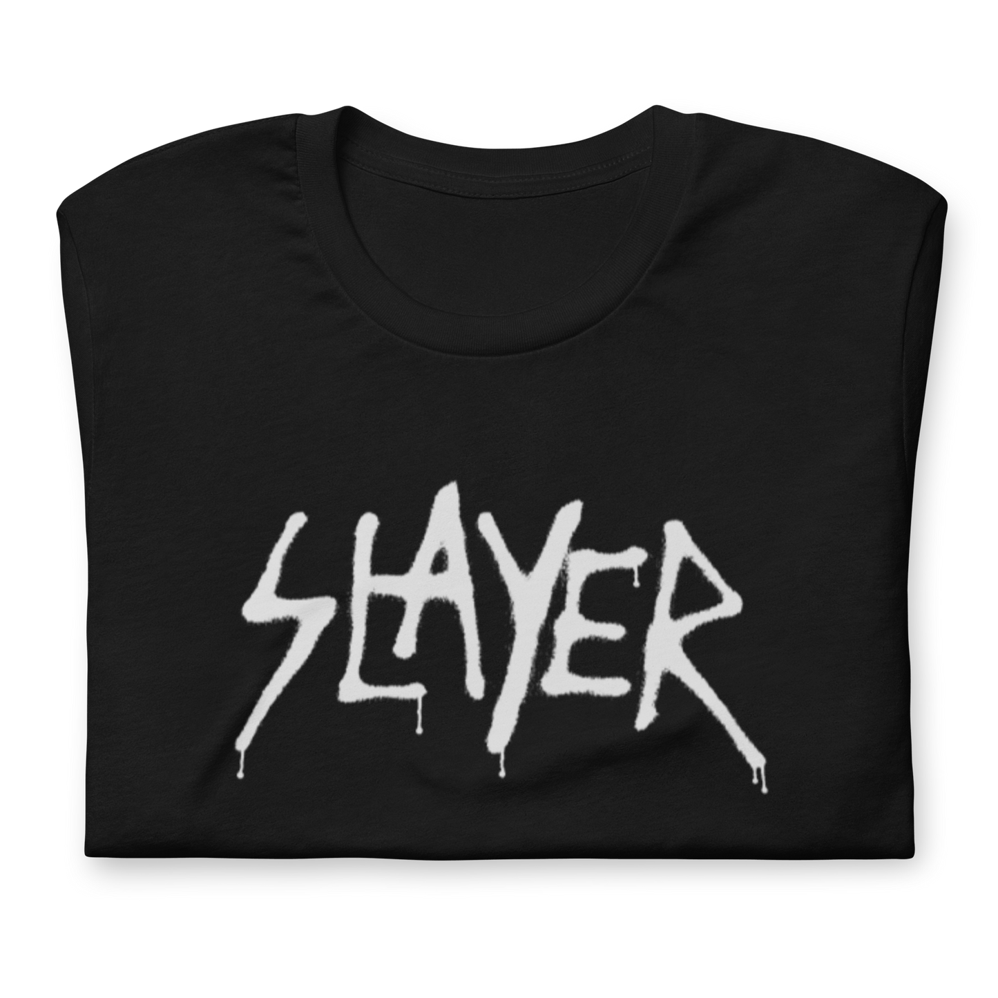 Slayer White Drip Logo Officially Licensed Mens T Shirt Black