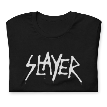 Slayer White Drip Logo Officially Licensed Mens T Shirt Black