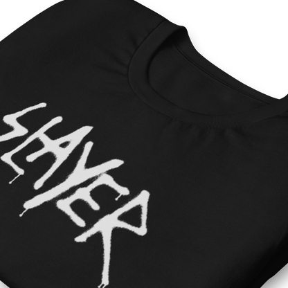 Slayer White Drip Logo Officially Licensed Mens T Shirt Black