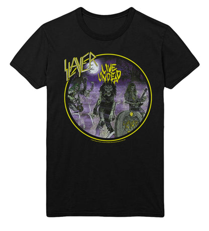 Slayer Yellow Undead Mens T Shirt Black