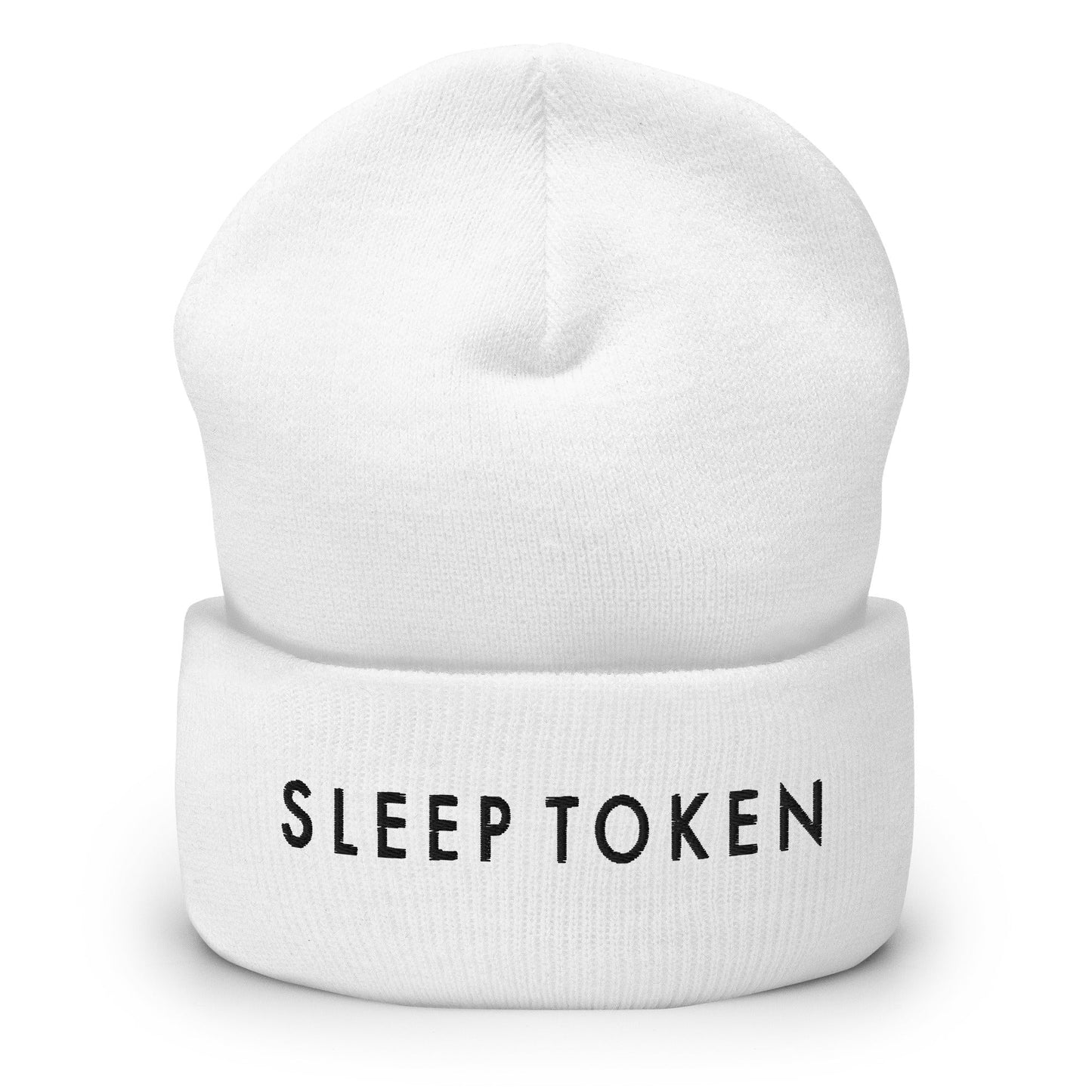 Sleep Token Embroidered Beanie Hat White Officially Licensed