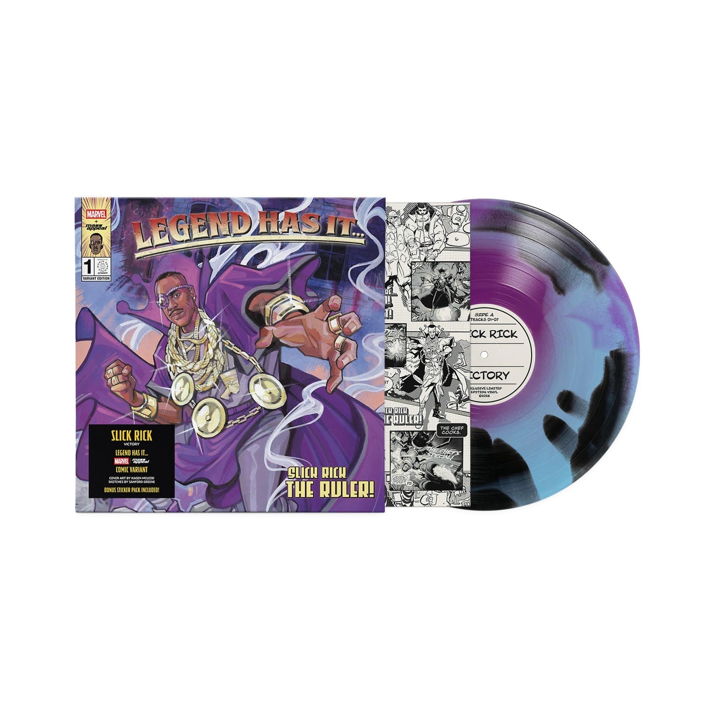 Slick Rick - Victory [Purple/Black Marble Vinyl] [Vinyl] Vinyl Record