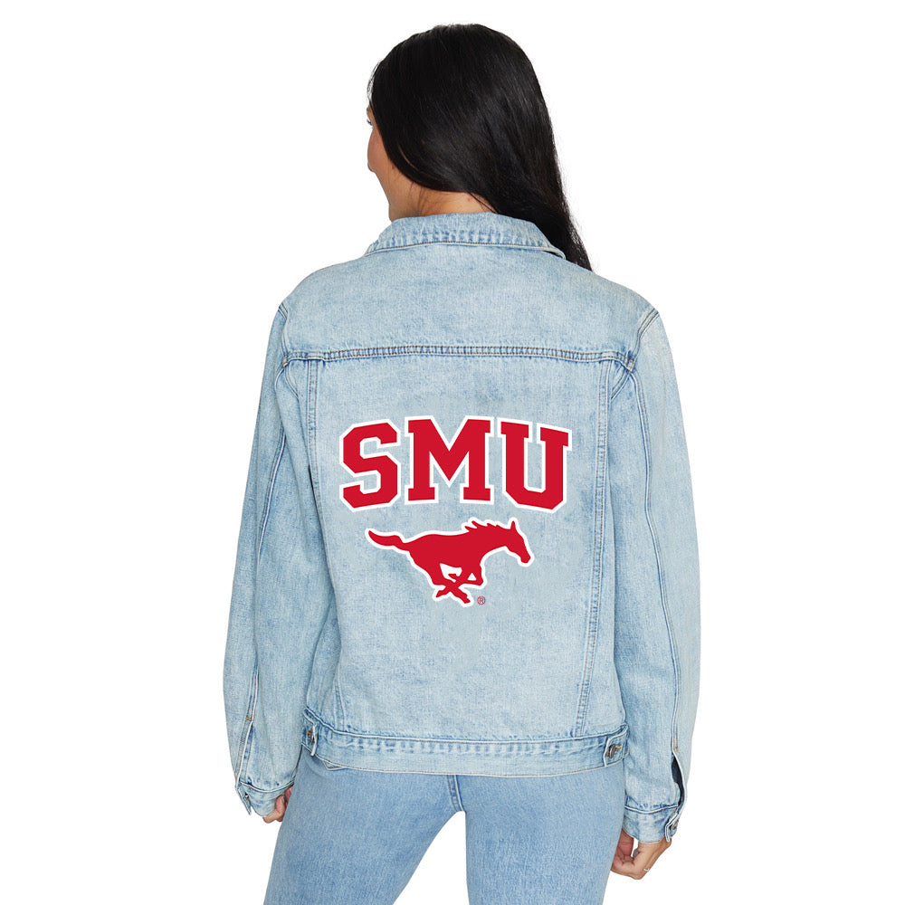 SMU Mustangs Denim Jacket Officially Licensed