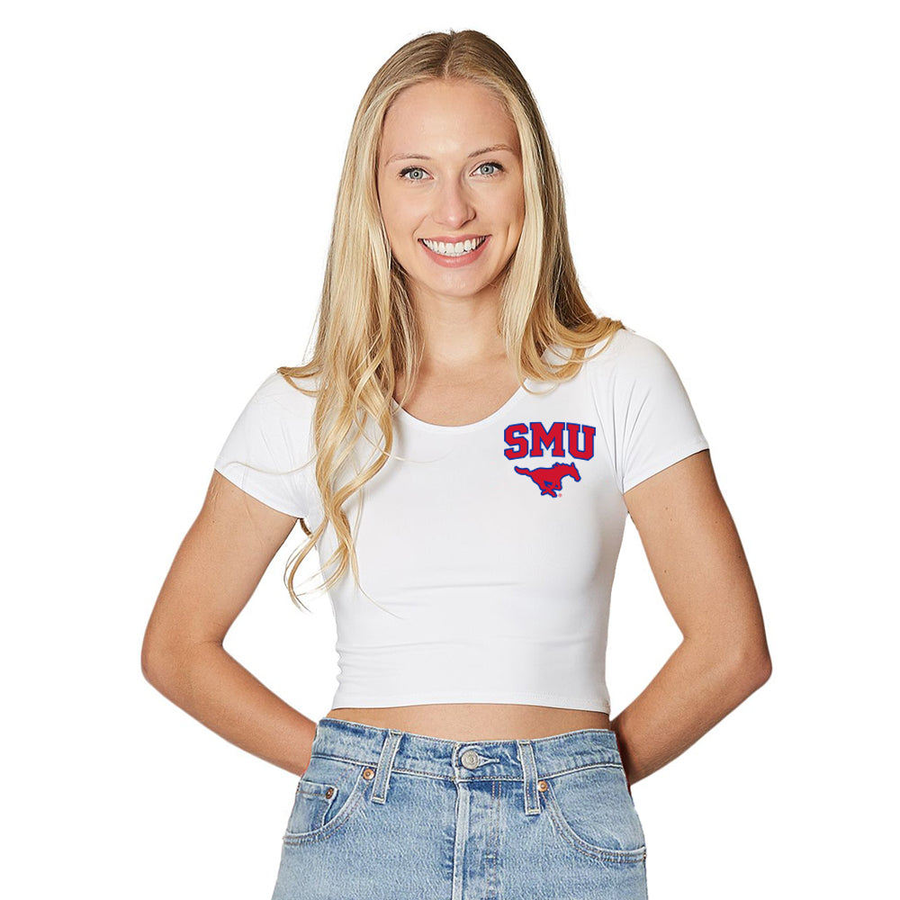 SMU Mustangs Babydoll Womens Tee Shirt Officially Licensed