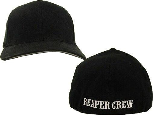 SOA Reaper Crew Fitted Baseball Cap Hat Black