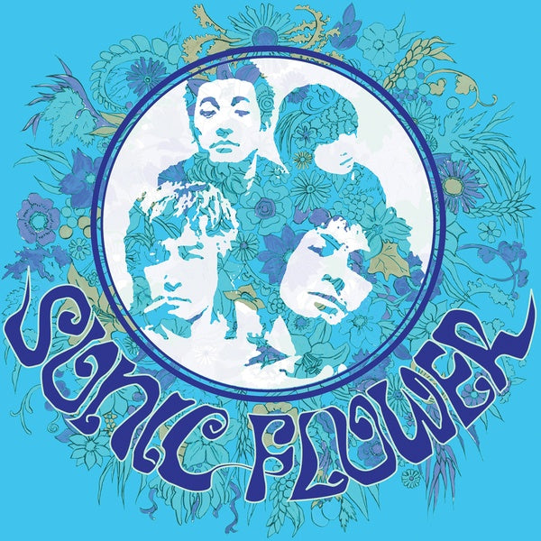 SONIC FLOWER - Sonic Flower (Transparent Blue/White/Solid Blue Striped Vinyl) Vinyl Record