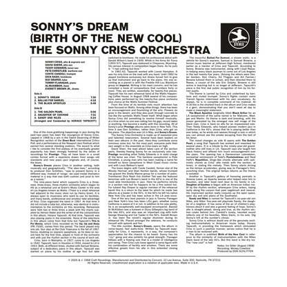 Sonny's Dream (Birth Of The New Cool) (Original Jazz Classics Series) (180g LP) Vinyl Record