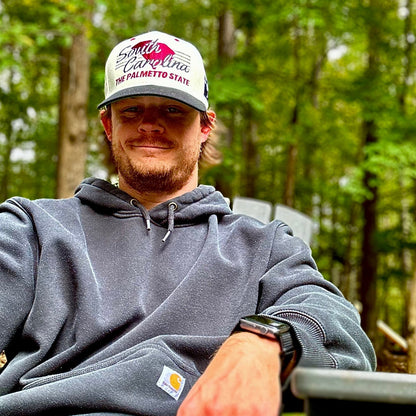 South Carolina Snapback Hat - The Willy B (Cream/Black)