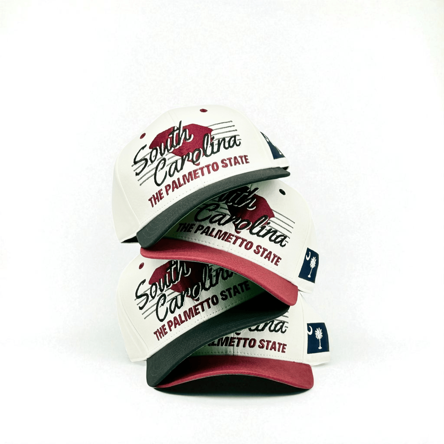 South Carolina Snapback Hat - The Willy B (Cream/Black)