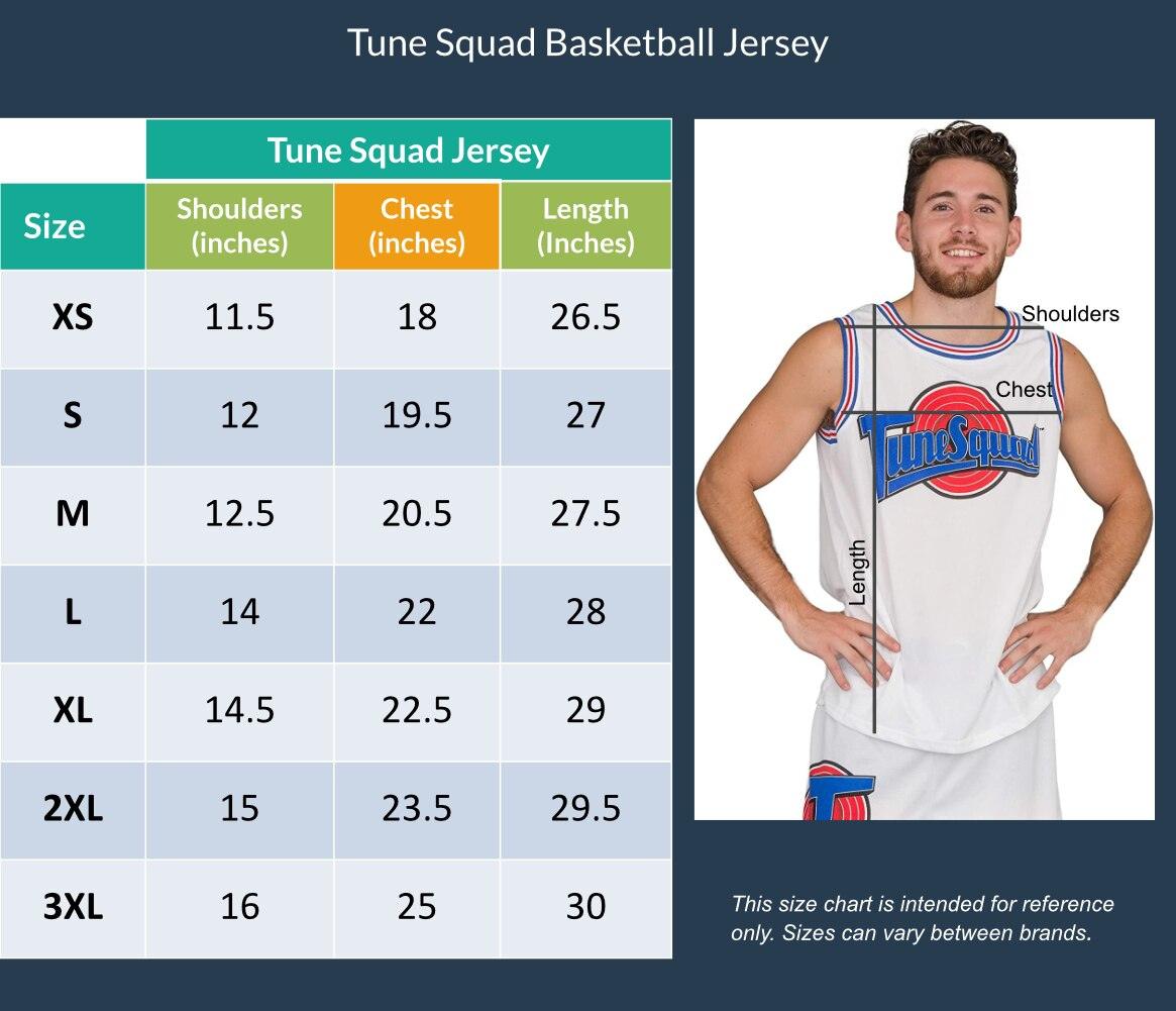 Space Jam Tune Squad Basketball Jersey Costume