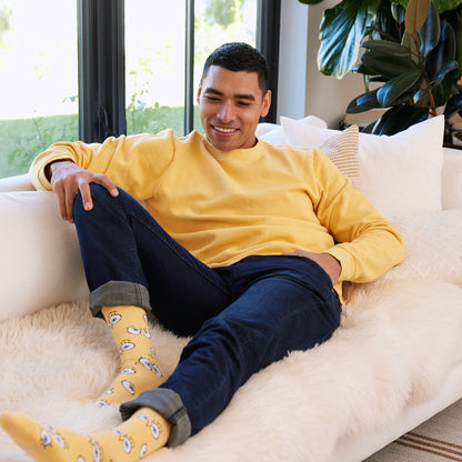 SpongeBob Squarepants Protect Oceans Crewneck Sweatshirt Yellow