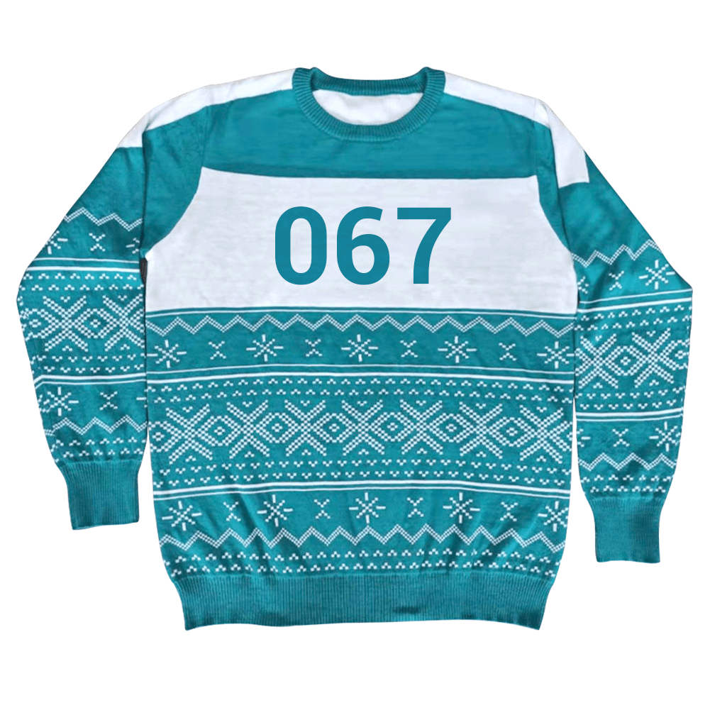 Squid Character Merry Squid-Mas Game Ugly Christmas Sweater